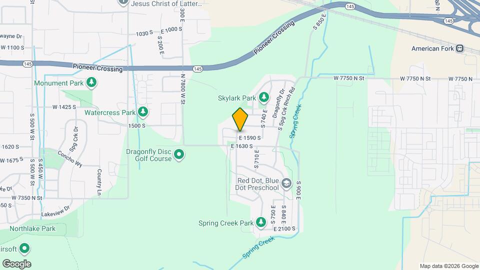 631 E 1590 S Mapa y Detalles de la Ubicación