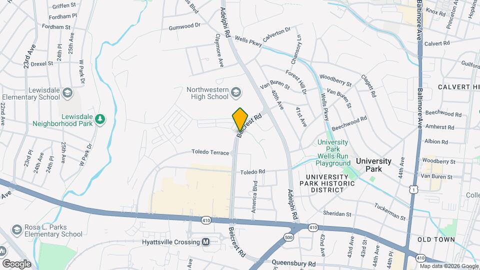 6711 Belcrest Rd Mapa y Detalles de la Ubicación