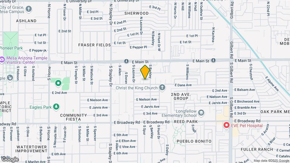1422-1424 E Dana Ave Mapa y Detalles de la Ubicación