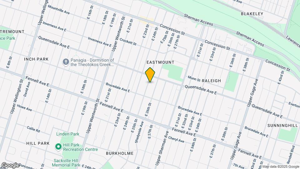 191 E 25th St Map and Location Details