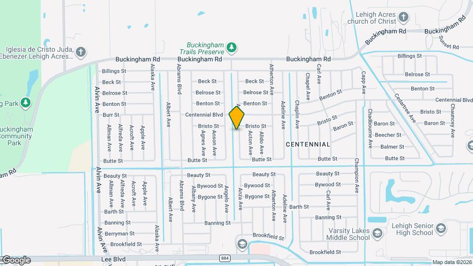 1021 Anza Ave Map and Location Details