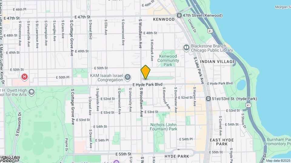 1216 E Hyde Park Blvd Map and Location Details