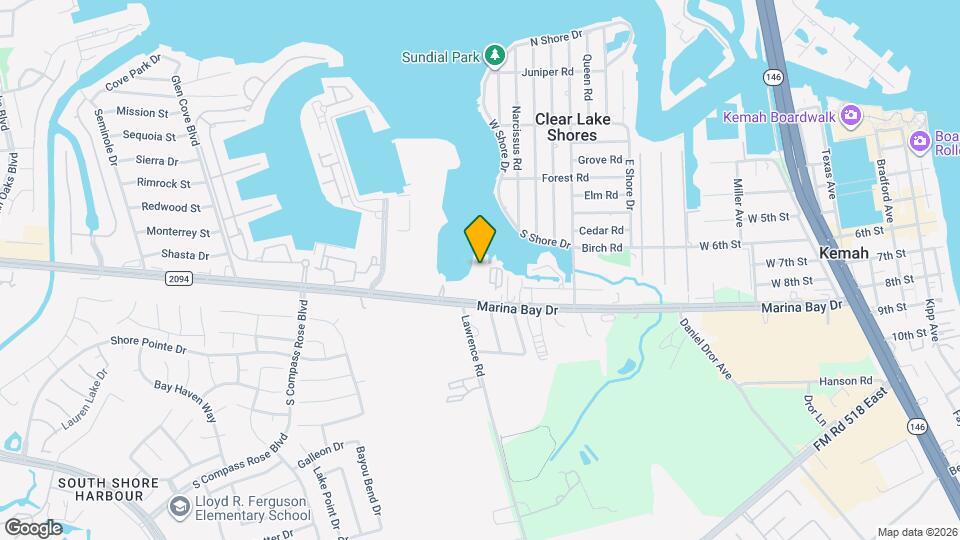 1302 Marina Bay Dr Map and Location Details