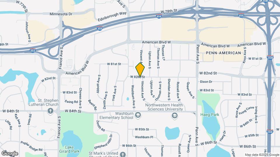 8200 Vincent Ave S Map and Location Details