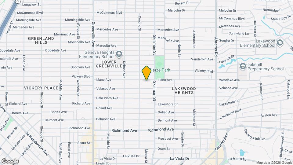 6020 Llano Ave Mapa y Detalles de la Ubicación