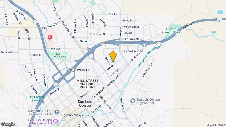1624 Mill St Map and Location Details