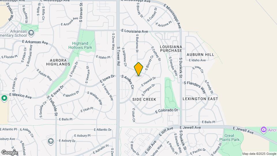 1541 S Biscay Ct Mapa y Detalles de la Ubicación