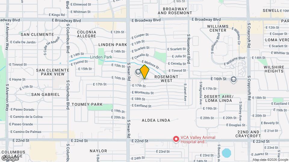 4766 E Winsett St, Unit 206 Map and Location Details