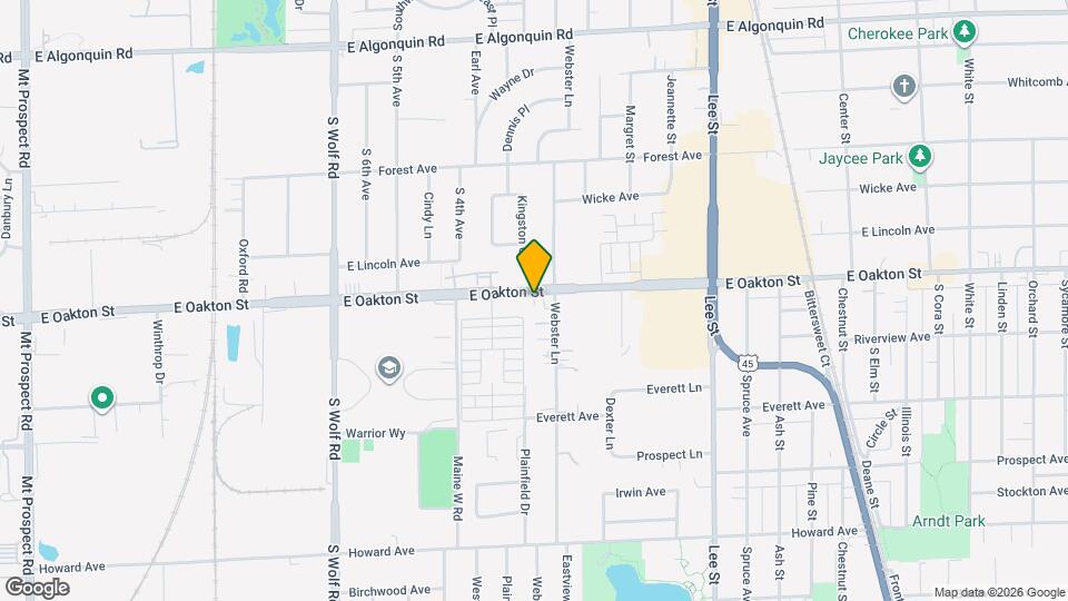 915 E Oakton St Map and Location Details