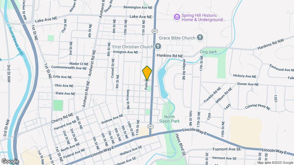 858 Parkview St NE Map and Location Details