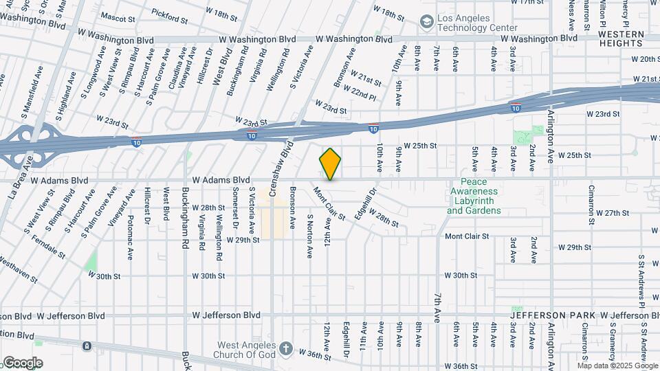 4222 W Adams Blvd Mapa y Detalles de la Ubicación
