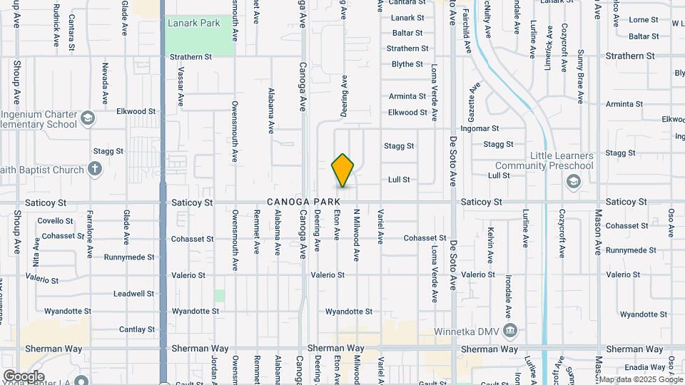 21225 Saticoy St Map and Location Details