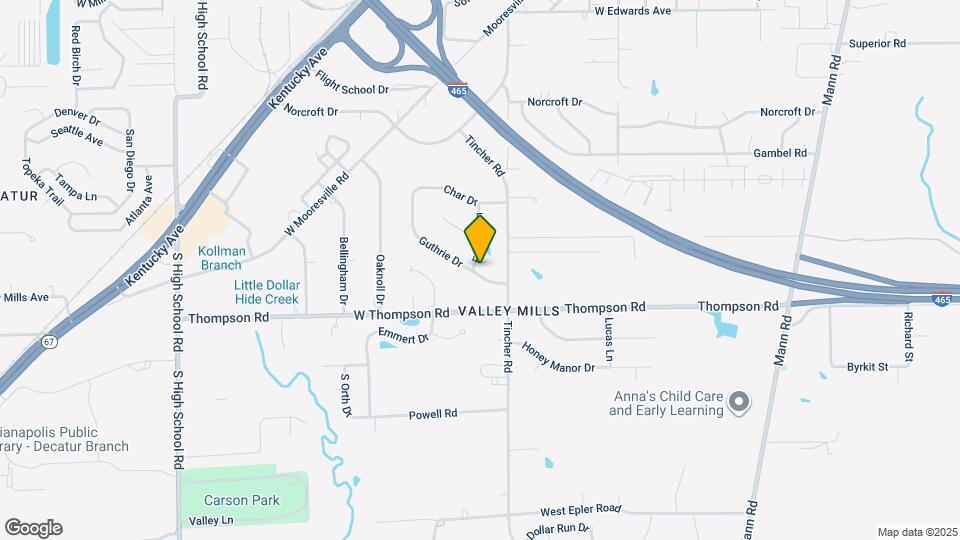 4901 Guthrie Dr Map and Location Details