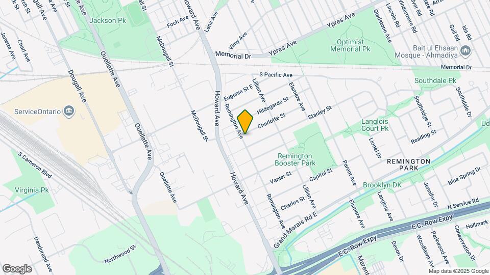 605 Charlotte St Map and Location Details
