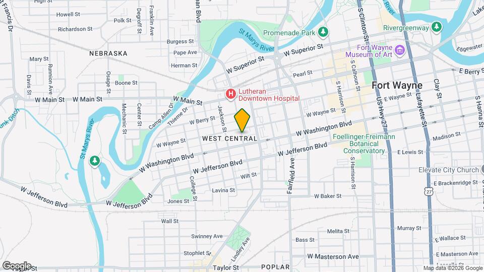 918 Van Buren St Mapa y Detalles de la Ubicación