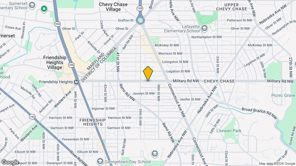 3812 Military Rd NW Map and Location Details