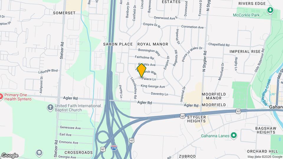 615 Palace Ln Map and Location Details