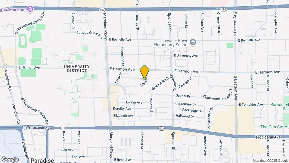 1544 Hialeah Dr Map and Location Details