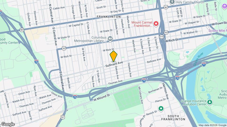 1044 Sullivant Ave Map and Location Details