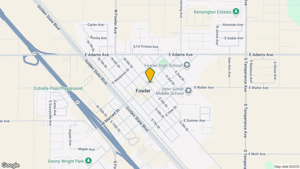 105 S 5th St Map and Location Details