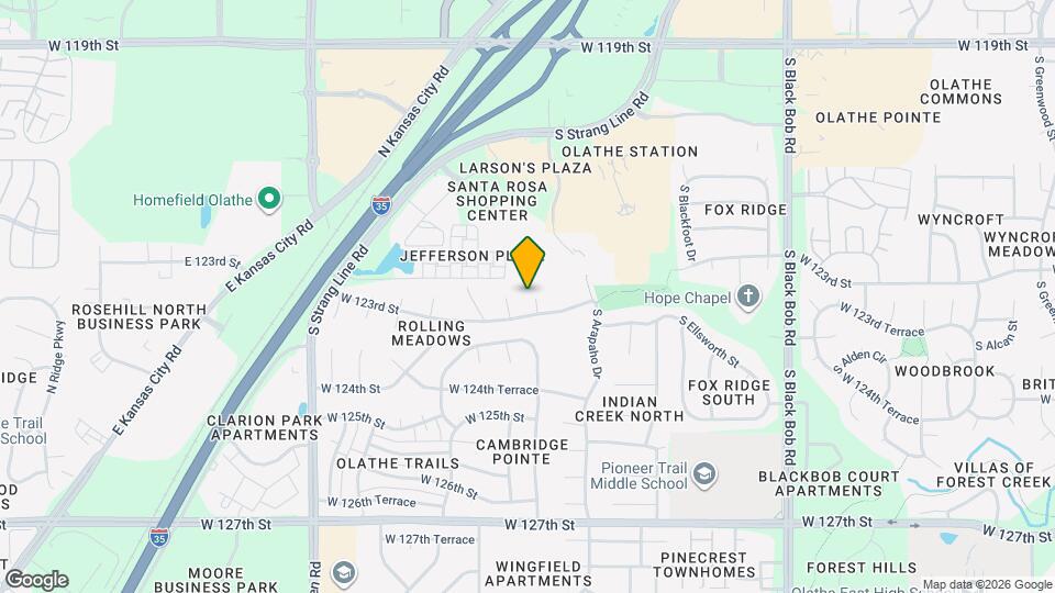 15926 W 123rd St Map and Location Details