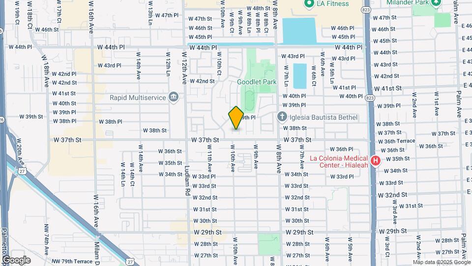946 W 37th Terrace Map and Location Details