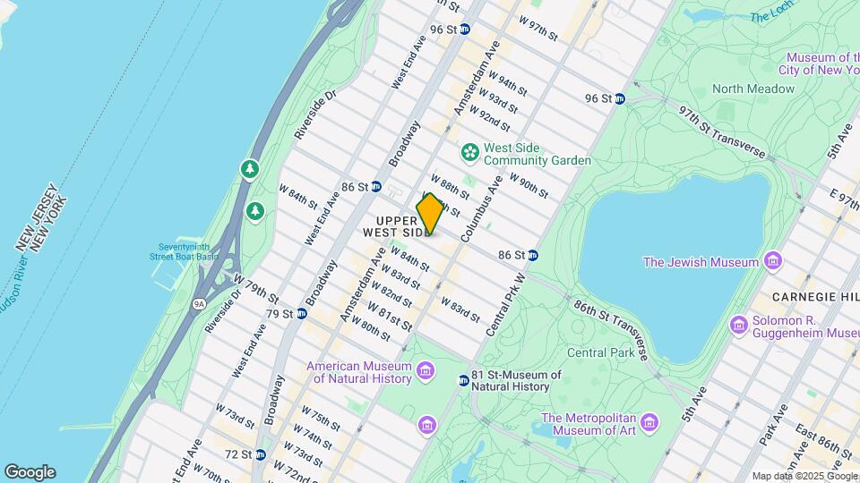 127 W 85th St Map and Location Details