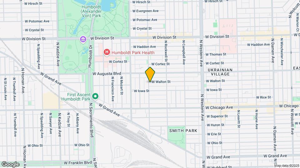 2659 W Walton St, Unit #1w Mapa y Detalles de la Ubicación