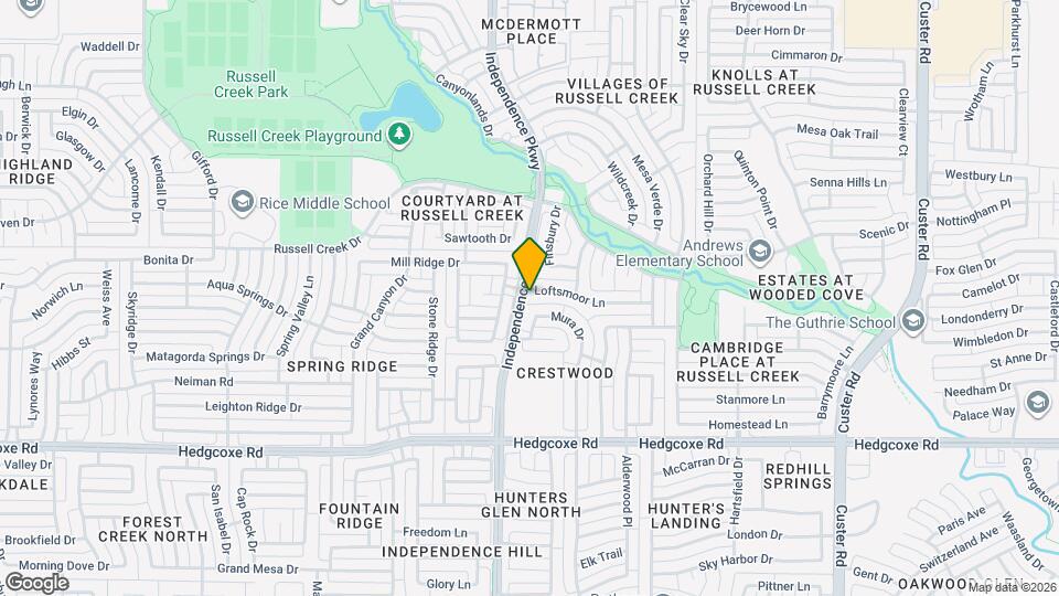 2912 Loftsmoor Ln Map and Location Details