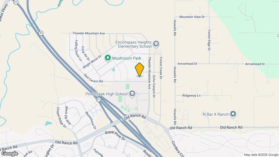 10736 Hidden Brook Cir Map and Location Details