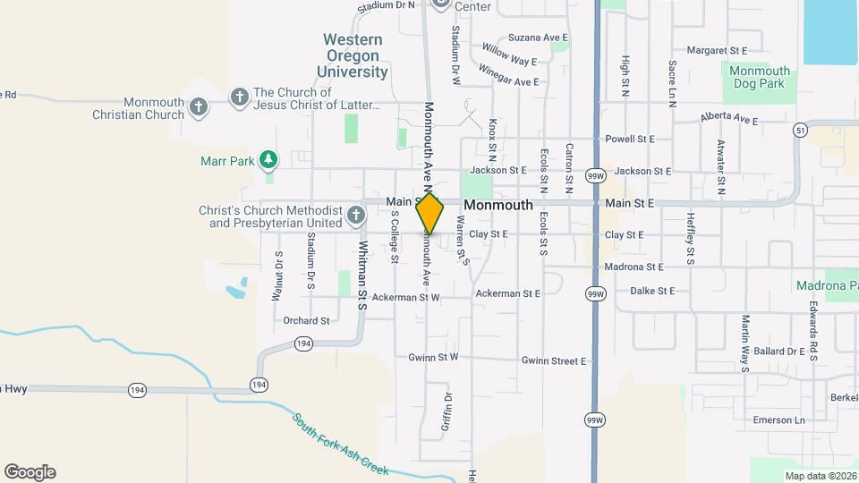 219-219 1/2 S Monmouth Ave Map and Location Details