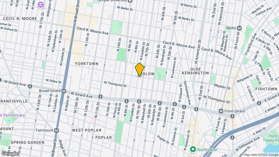 1337 N Franklin St, Unit 1 Map and Location Details