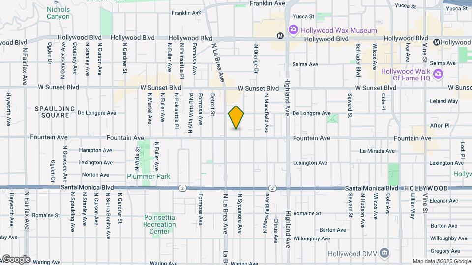 1311 N Sycamore Ave Map and Location Details