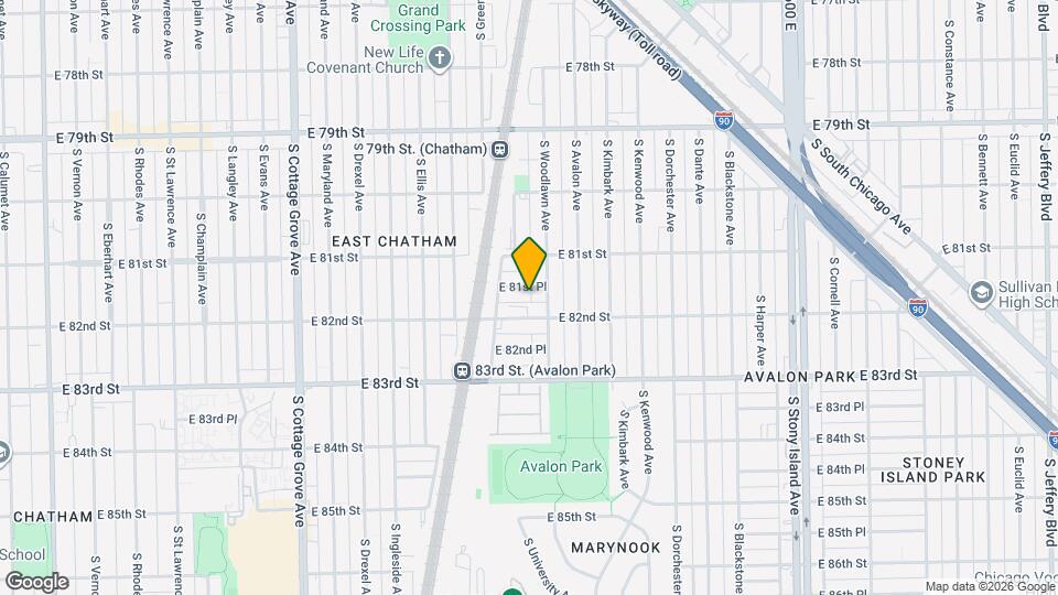 1143 E 81st Pl Map and Location Details
