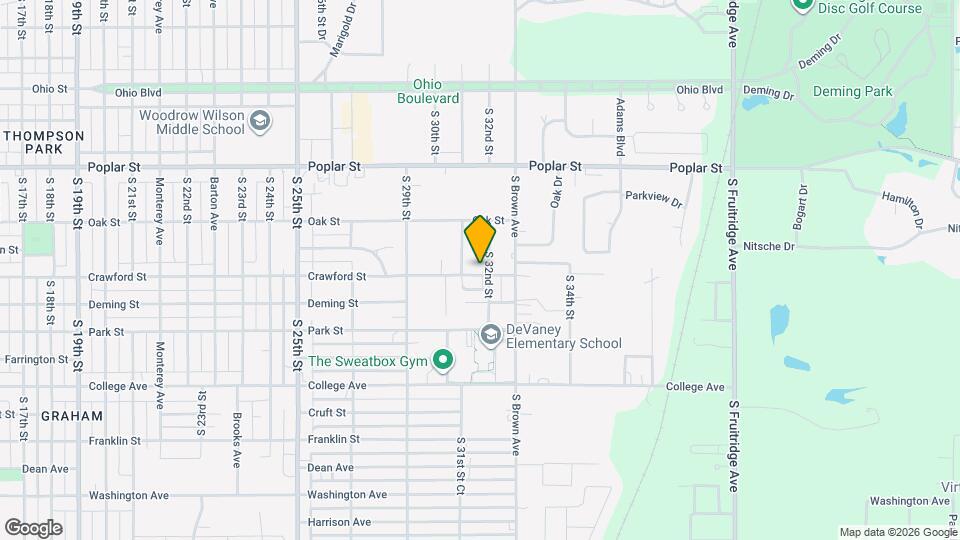 645 S 32nd St Map and Location Details