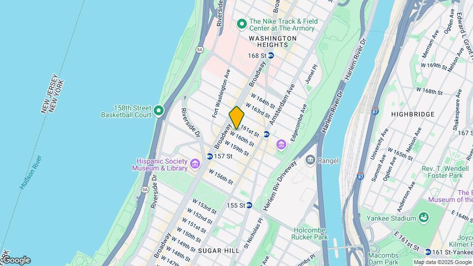 543 W 160th St Map and Location Details