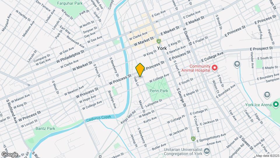 212 W Hope Ave Map and Location Details