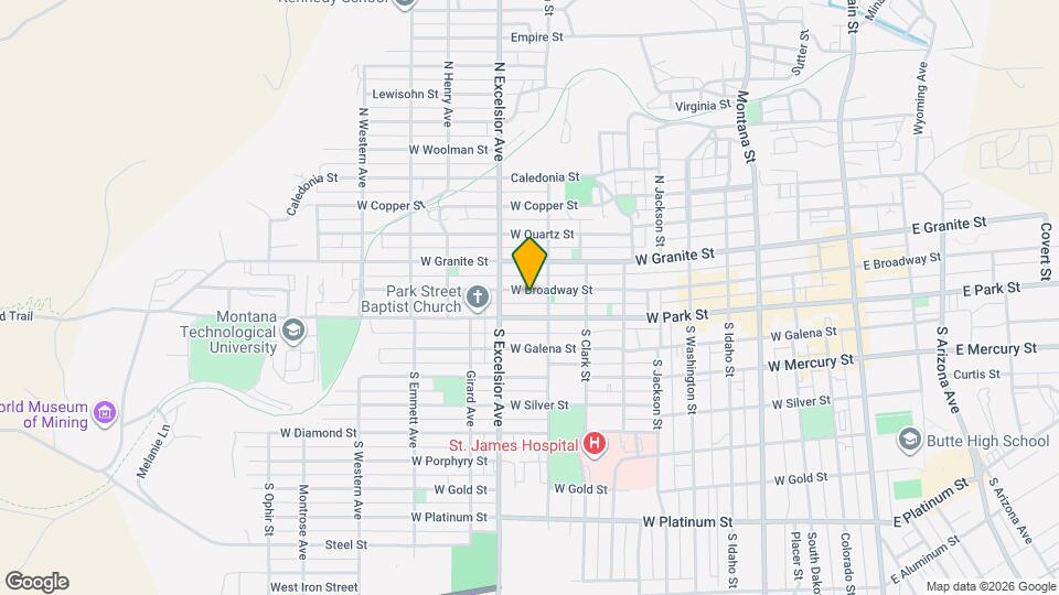 822 W Broadway St Map and Location Details