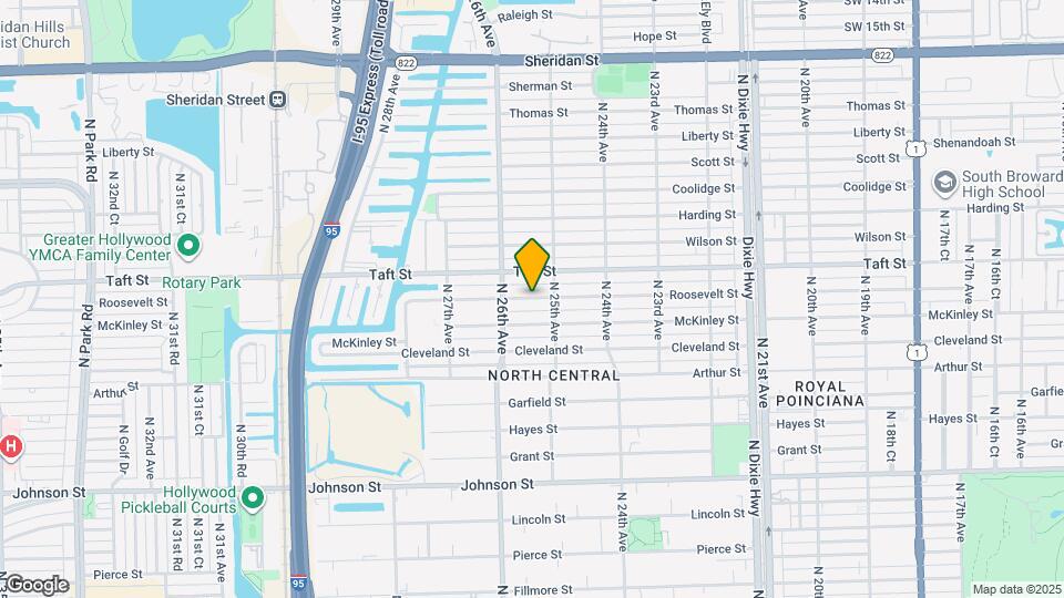 2547 Roosevelt St Map and Location Details