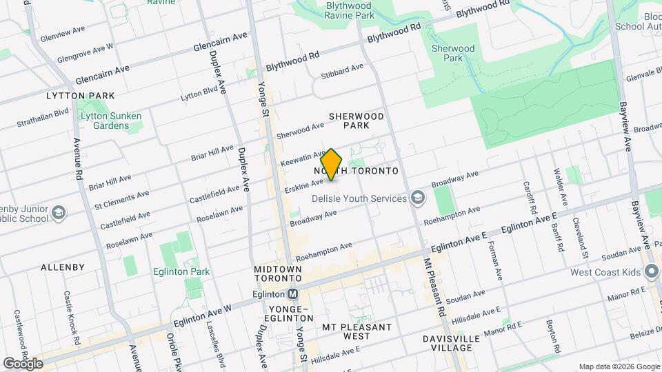 77 Erskine Ave Map and Location Details