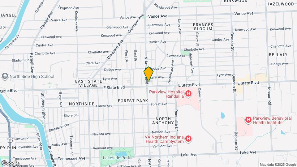 2306 N Anthony Blvd Map and Location Details