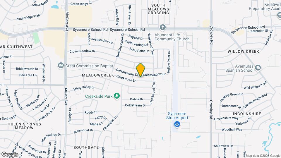 2536 Creekwood Ln Map and Location Details