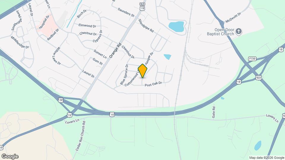 2281 Walnut Branch Drive Map and Location Details