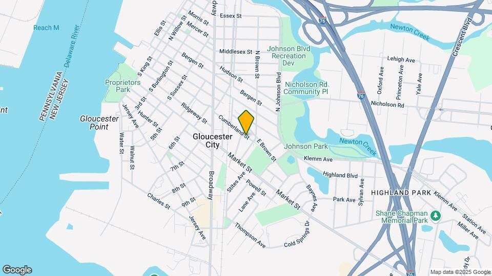 840 Cumberland St, Unit APT B Map and Location Details
