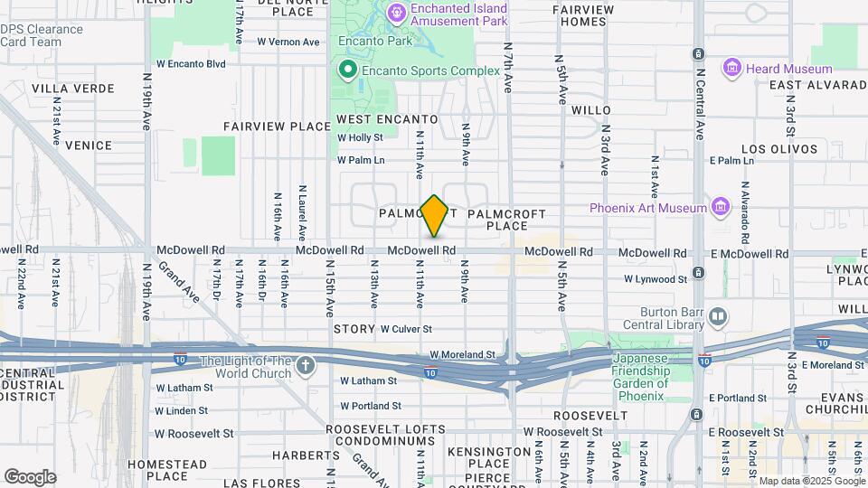 928 W McDowell Rd Map and Location Details