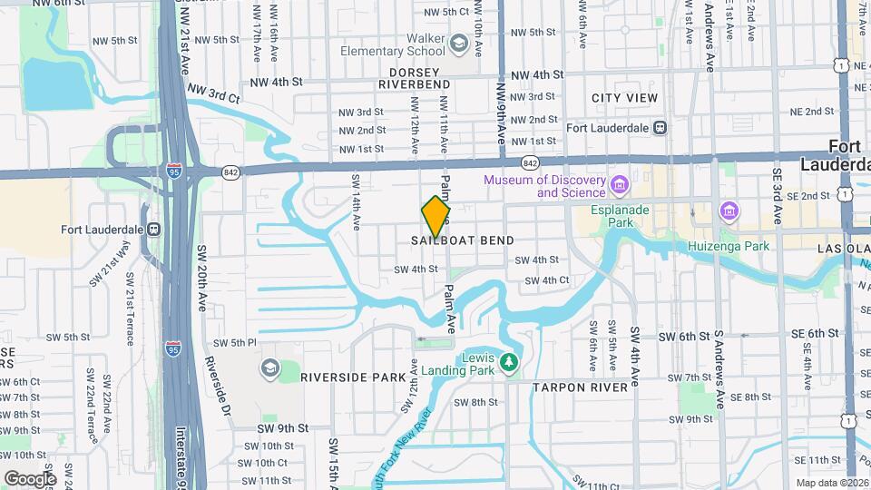1114 W Las Olas Blvd Map and Location Details