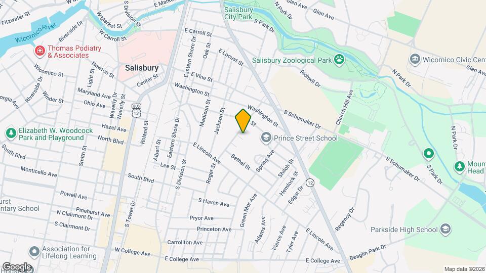 406 Grove Pl Map and Location Details