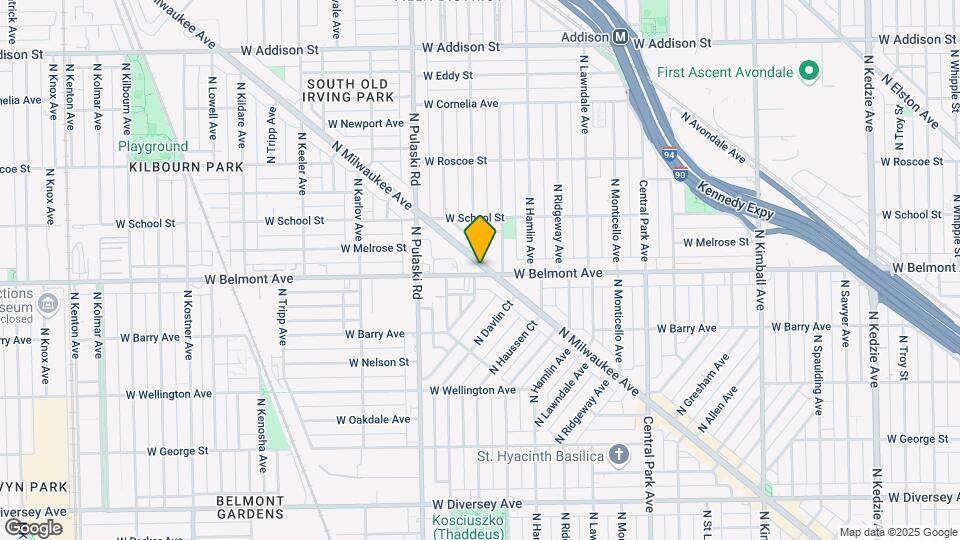 3906 W Belmont Ave, Unit 1 Map and Location Details