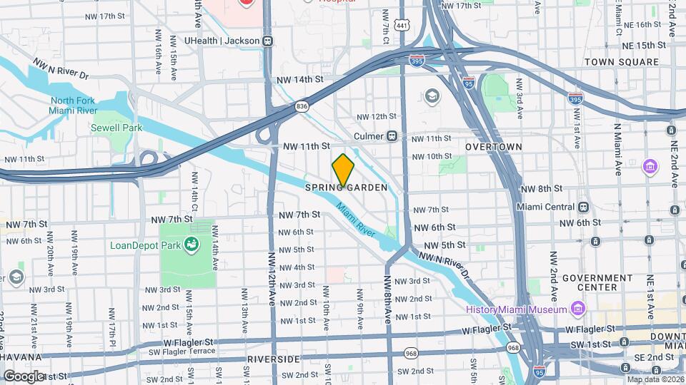 980 NW N River Dr Map and Location Details