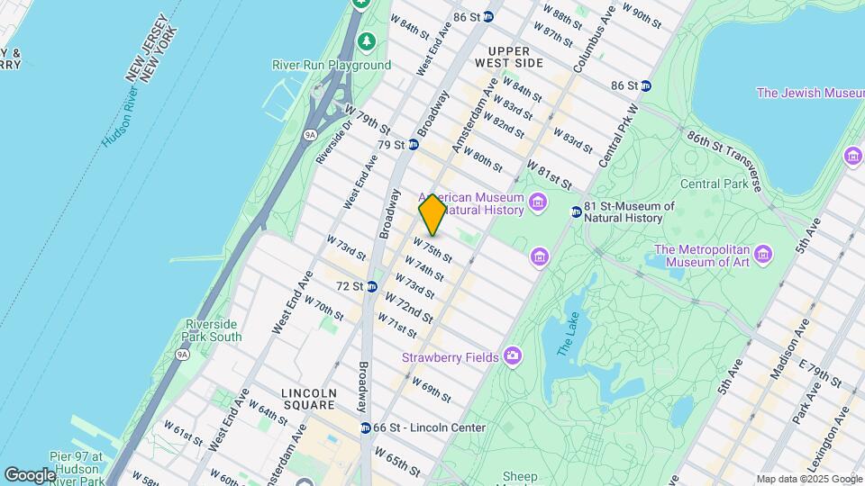 143 W 75th St Mapa y Detalles de la Ubicación